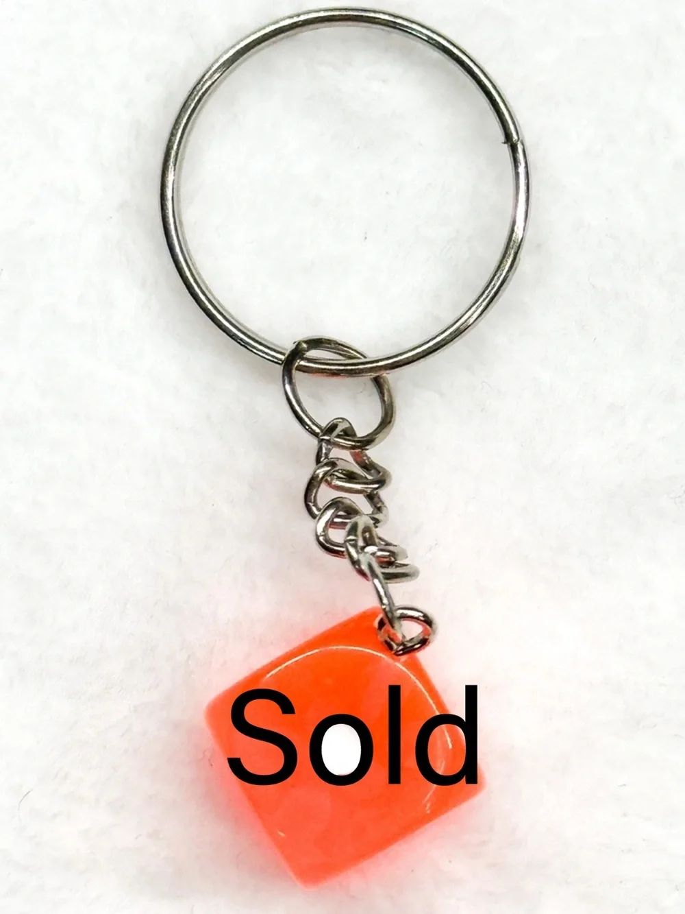 Mini Dice Keychain – Pick One Color – Cute Game Bag Charm